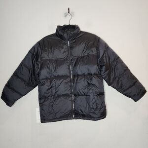 Double Down Black Down Puffer Coat Size Large Steve & Barry's